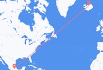 Flights from Mexico City to Akureyri