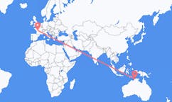 Flüge von Darwin, Australien nach Poitiers, Frankreich