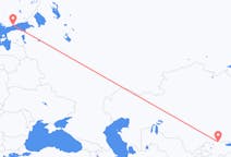 Flug frá Bishkek til Helsinki