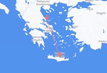 Lennot Heraklionista, Kreikka Skiathokselle, Kreikka