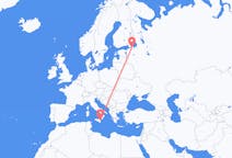 Flyrejser fra Sankt Petersborg, Rusland til Catania, Italien