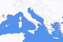 Flyreiser fra Andorra la Vella, Andorra til Mytilene, Hellas