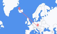 아이슬란드 조구르에서 출발해 오스트리아 비엔나로(으)로 가는 항공편