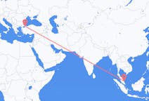 Flyrejser fra Kuantan, Malaysia til Istanbul, Tyrkiet