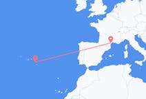 Fly fra Béziers til Ponta Delgada