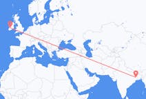 Flyreiser fra Durgapur, India til Shannon, Irland