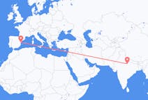 出发地 印度坎普尔目的地 西班牙卡斯特罗德拉普拉纳的航班