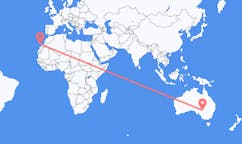 Flyreiser fra Broken Hill, Australia til Ajuy, Spania