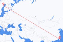 Flights from Taichung, Taiwan to Skellefteå, Sweden