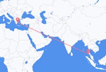 Flyreiser fra Phuket City, Thailand til Athen, Hellas