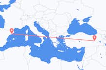 出发地 土耳其出发地 賓格爾目的地 西班牙巴塞罗那的航班