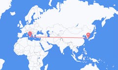 Flights from Ulsan, South Korea to Catania, Italy