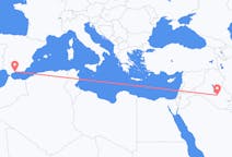 Flyrejser fra Najaf, Irak til Málaga, Spanien