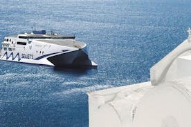Billete de ferry VIP desde el puerto del Pireo a Mykonos y traslado privado incluido