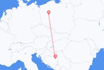 เที่ยวบิน จาก ทูซล่า, บอสเนียและเฮอร์เซโกวีนา ไปยัง พอซนาน, โปแลนด์