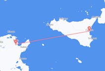 Flights from Tunis, Tunisia to Catania, Italy