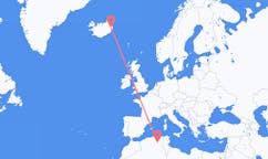 Flyrejser fra Biskra, Algeriet til Egilsstaðir, Island