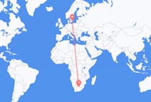 Flights from Kimberley, Northern Cape, South Africa to Ronneby, Sweden