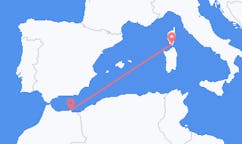 Vluchten van Figari, Frankrijk naar Melilla, Spanje