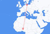 Flyreiser fra Ilorin, Nigeria til Berlin, Tyskland