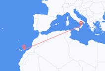 เที่ยวบิน จาก เกาะฟูเอร์เตเบนตูรา, สเปน ไปยัง ลาเมเซีย แตร์เม่, อิตาลี