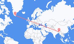 出发地 印度斯希隆格目的地 格陵兰纳萨尔苏克的航班