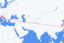 Flyg från Huangshan, Kina till Rom, Italien