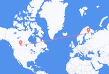 Рейсы из Ллойдминстера, Канада в Куусамо, Финляндия