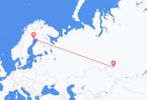 Fly fra Novosibirsk til Luleå