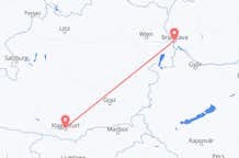 Flyreiser fra Klagenfurt, Østerrike til Bratislava, Slovakia
