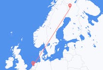 Loty z Amsterdam, Holandia do Kolari, Finlandia
