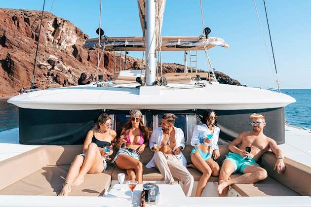Santorini Luxury Sailing Cruise: Lunch, BBQ, Open Bar, Transfers