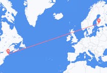 Flights from Boston to Tampere
