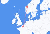 Flights from Sogndal, Norway to Paris, France