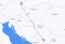 コソボのから プリシュティナ、オーストリアのへ ウィーンフライト