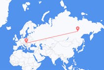 Fly fra Jakutsk til Budapest