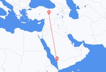 Flights from Jizan, Saudi Arabia to Malatya, Turkey