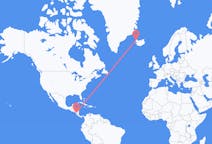Flights from Managua, Nicaragua to Ísafjörður, Iceland