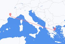 Fly fra Skiathos til Nîmes