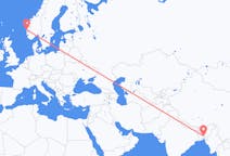 Flights from Agartala, India to Bergen, Norway