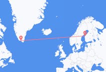 Flyreiser fra Qaqortoq, Grønland til Vasa, Finland