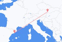 Flights from Bratislava in Slovakia to Barcelona in Spain