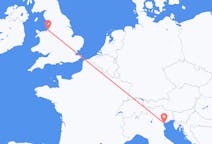 Flyreiser fra Liverpool, England til Venezia, Italia