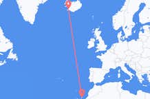 스페인 란사로테발 아이슬란드 레이캬비크행 항공편
