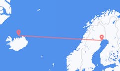 アイスランドのグリムジーから、スウェーデンのルレオまでのフライト
