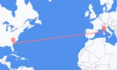 Flyreiser fra Hilton Head Island, USA til Figari, Frankrike