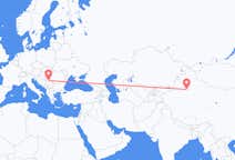 中国出发地 库尔勒飞往中国目的地 贝尔格莱德的航班