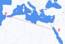 Vluchten van Medina, Benevento, Saoedi-Arabië naar Jerez, Spanje