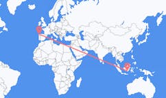 Flyg från Banjarmasin, Indonesien till La Coruña, Spanien