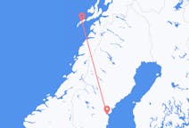 Flyreiser fra Leknes, Norge til Sundsvall, Sverige